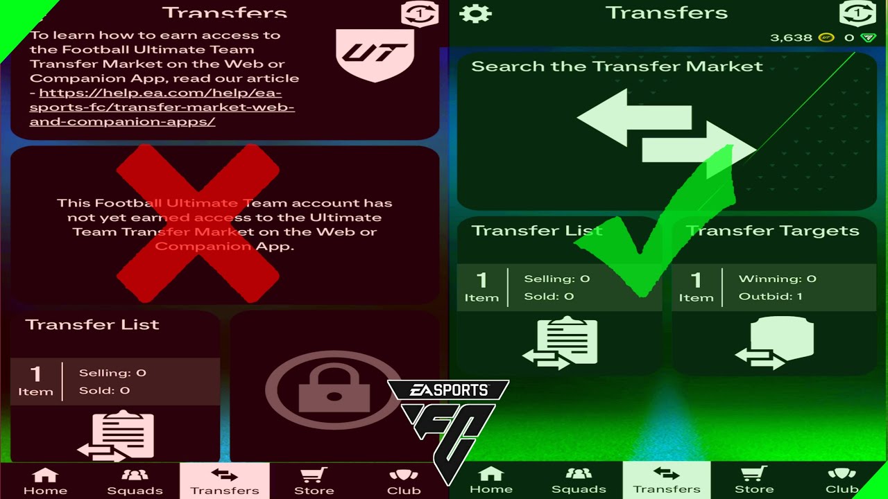 EAFC 24 WEP APP TRANSFER MARKET ACCESS FIXED!! 